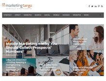 Tablet Screenshot of marketingtango.com